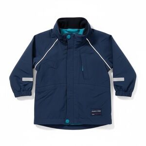 Polarn O. Pyret Navy Jacket with Teal Accents Size 6-9 M